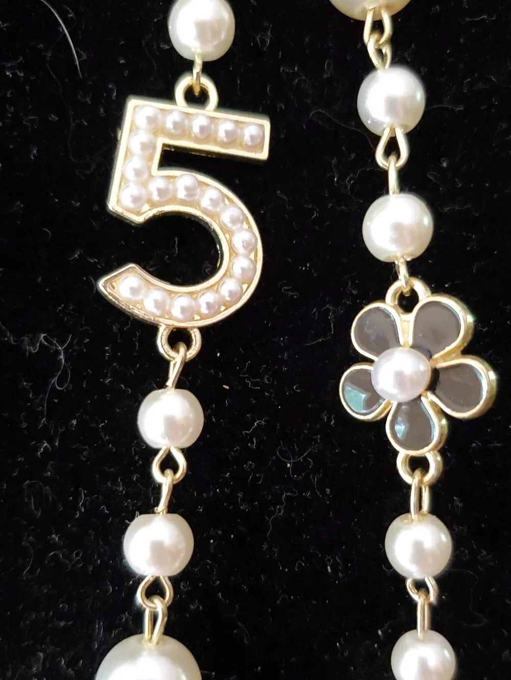 Chanel Pearl and Crystal Double Necklack